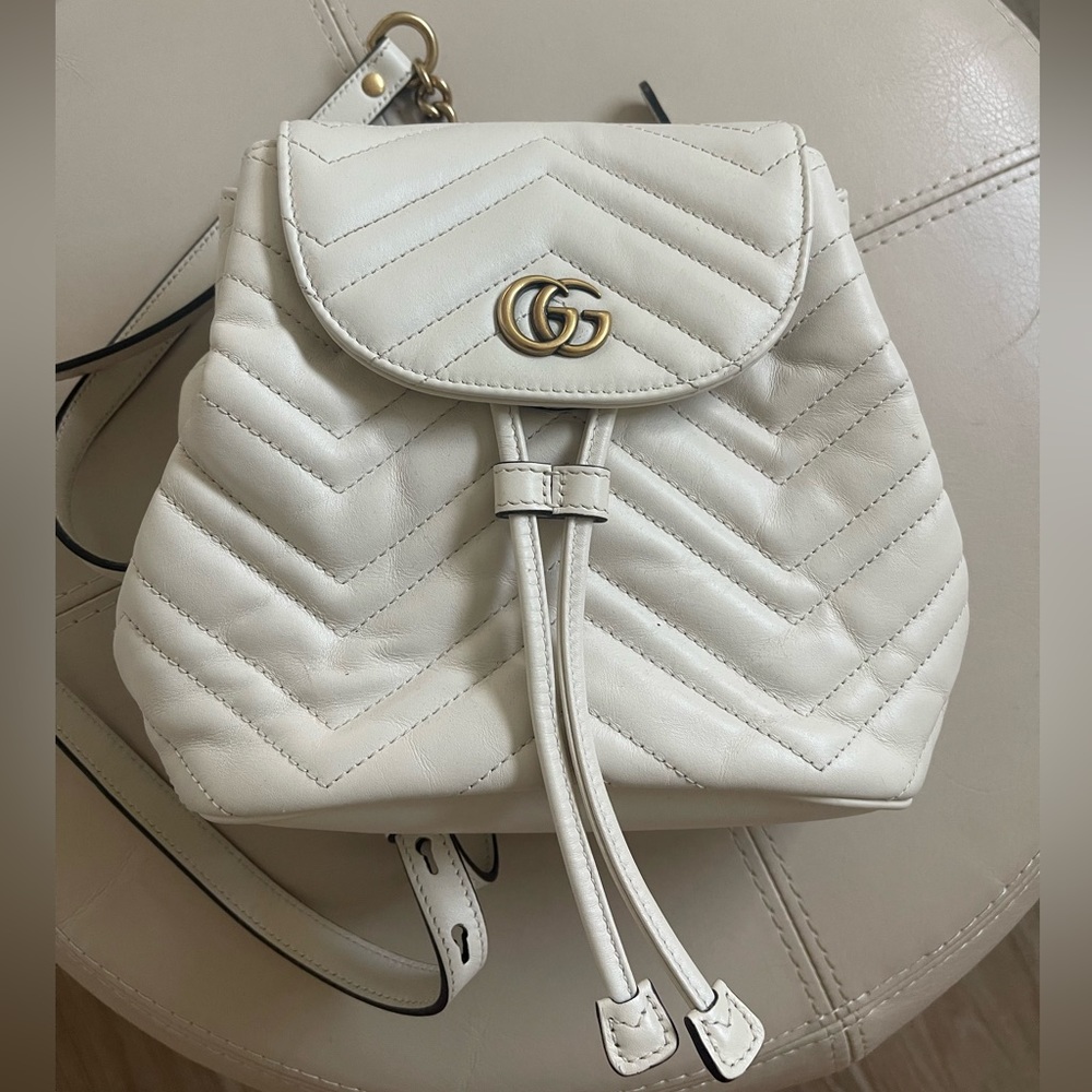 Gucci Herringbone GG Backpack
